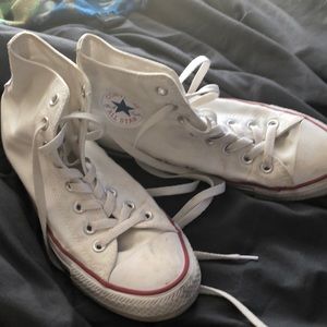high top white converse
